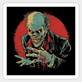 Vintage Halloween Scream Zombie Retro Super Cool Best Gift Sticker